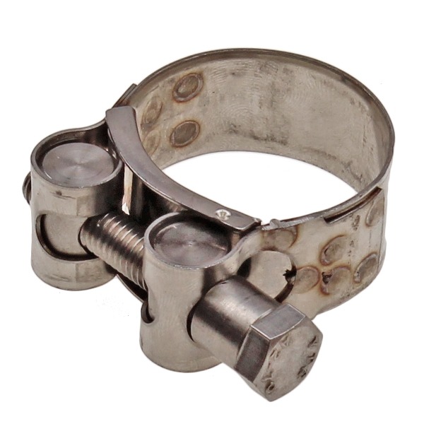 Uitlaatklem Bocht 36-39mm (20mm) M8 RVS - Silex