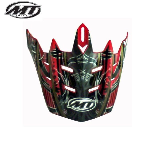 Helm Klep MX-1 Plague Rood - MT Helmets