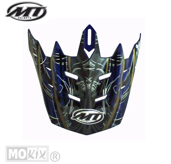 Helm Klep MX-1 Plague Blauw - MT Helmets