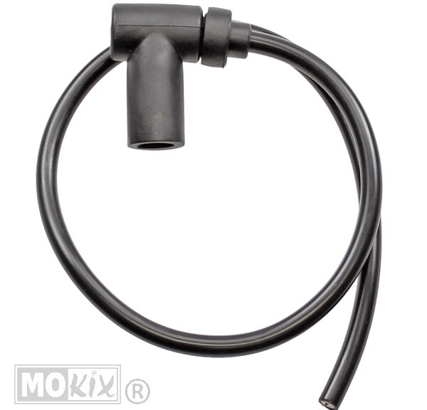 Bougie DOP Rubber 90gr + Kabel 7mm 2T Zwart Elec