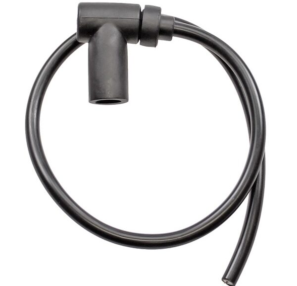 Bougie DOP Rubber 90gr + Kabel 7mm 2T Zwart Elec