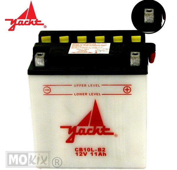 Accu CB10L-B2 (YB10L-B2) 135x90x145 Yacht