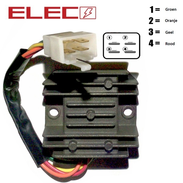 Regulator China 4T GY6 Kabel 4polig
