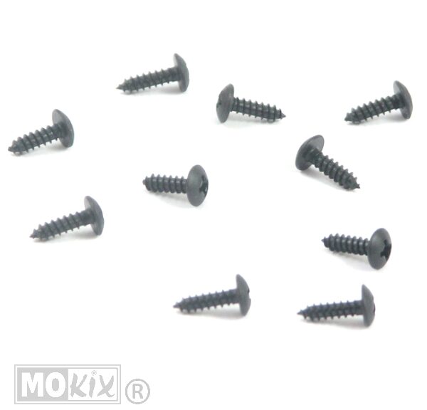 Parkerset 3.0x10.0 Zwart      10st - Bollard