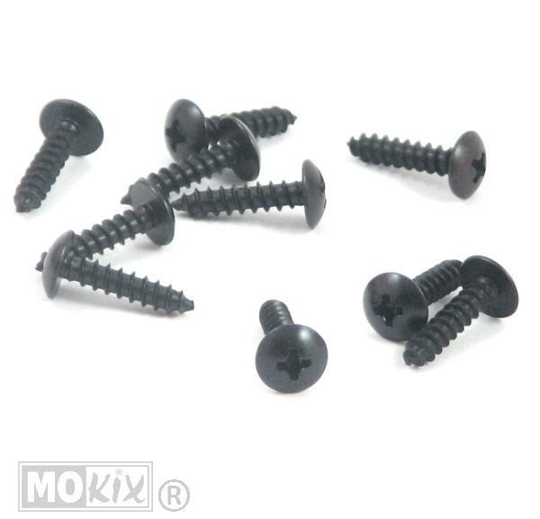 Parkerset 3.5x16    Zwart      10st - Bollard