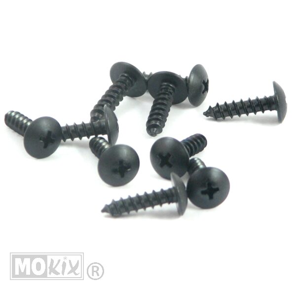 Parkerset 5.0x20 Zwart 10st - Bollard