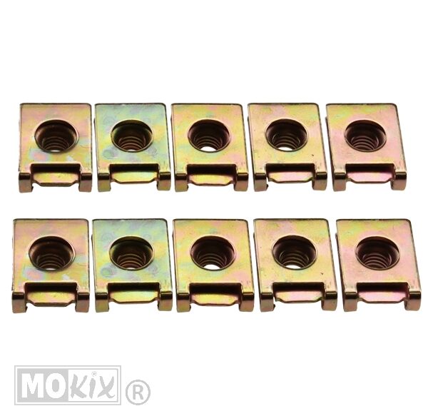 Conjunto de porcas de fixação Speednut M 6 métricas, 10 peças - Poste de amarração