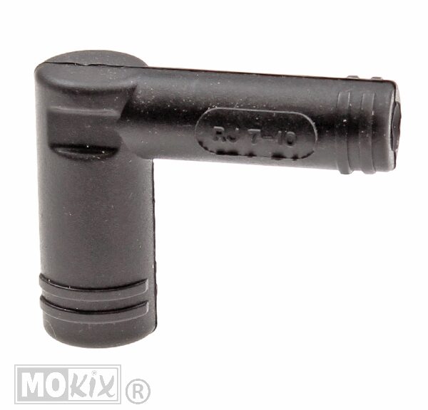 Bougie DOP Siliconen 2T 7mm 4.0/12mm  Zwart