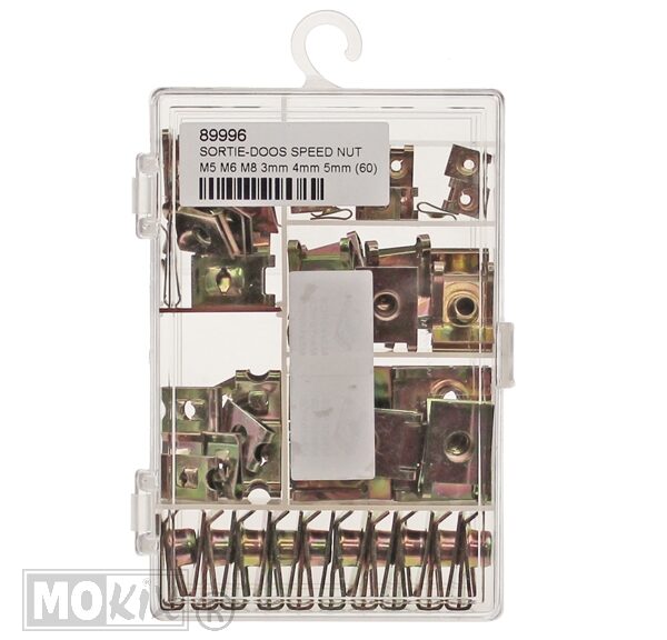 Sortie-Doos Speed NUT M5 M6 M8 3mm 4mm 5mm (60)