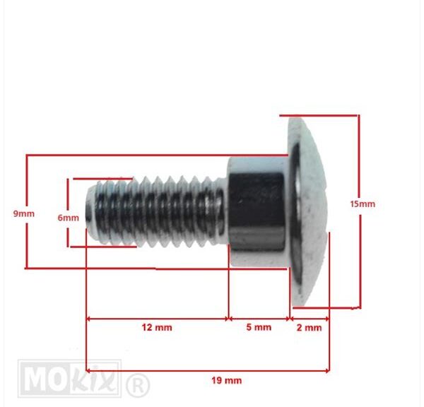 Borstbout SYM Body Parts M6 Kruiskop (1)