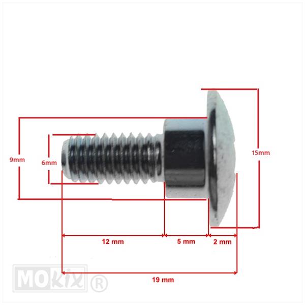 Borstbout SYM Body Parts M6 Kruiskop (1)