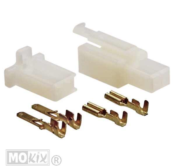 Connector Stekker Plugset 2 Pins  6delig