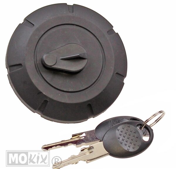 Tankdop Yamaha DT50M Nt Zwart + Slot - Supertec