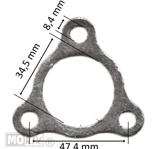 Udstødning/Bøjningspakning Aprilia SR/China 2T (1)