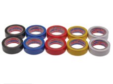 PVC Tape Zwart/Rood/Geel/Blauw/WIT  10stuks