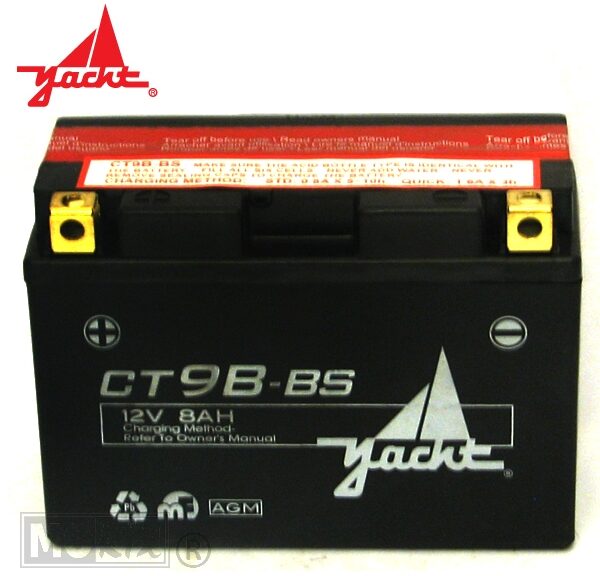 Accu CT 9B-BS (YT 9B-BS) 150x69x105 Yacht