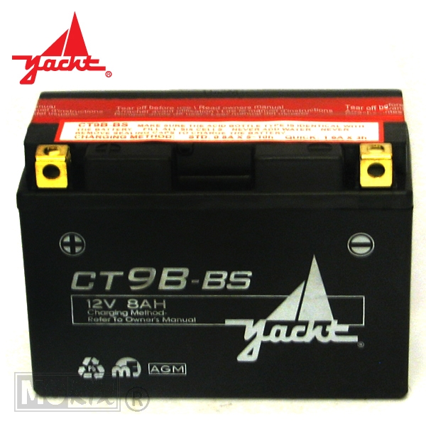 Accu CT 9B-BS (YT 9B-BS) 150x69x105 Yacht