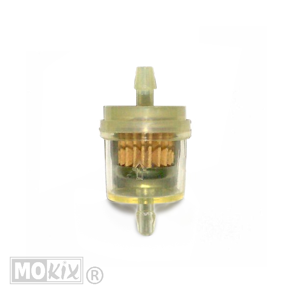 Benzinefilter UNI Voor 6mm Slang Rond GY6 (1) - Supertec