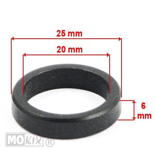 Begrenzingring 20x25x6 Piaggio/China 4T Supertec