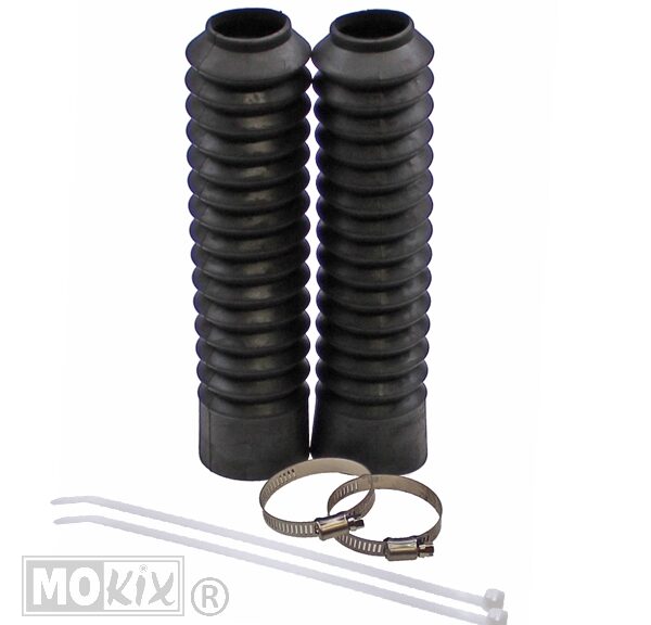Voorvorkrubber Honda MT50 Kort 250 Zwart (Set) ST - Supertec