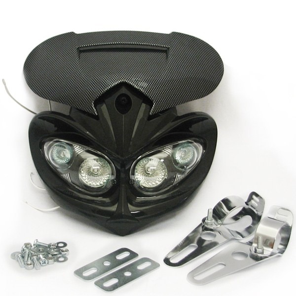 Koplampspoiler Quadro-Halogeen Carbon Supertec