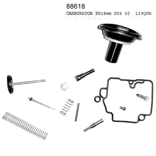 Carburateur Reparatieset China 4T GY6 16.0mm