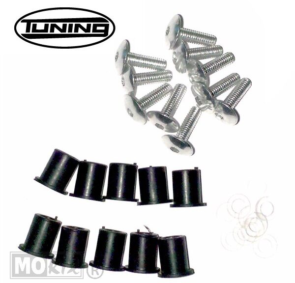 90843 PLUGSET M6 ALU/RAWL PLUG 10stuks