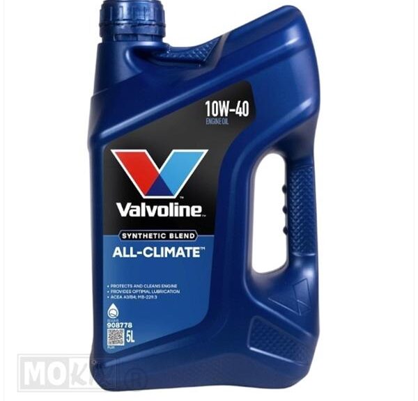 Valvoline 10W40 ALL Climate 4T Olie 5Lt