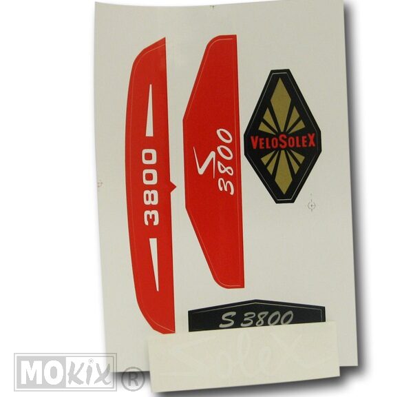 90891 SOLEX 3800 STICKERSET