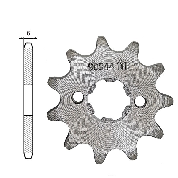 Voortandwiel Derbi Senda-SM 11tands (2 Gaten) - IGM