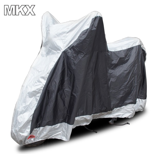 Scooter Hoes Motor MKX Zwart/Grijs PVC 200x32x120
