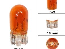 Lamp T10  12V  5W Oranje (1) - Bollard