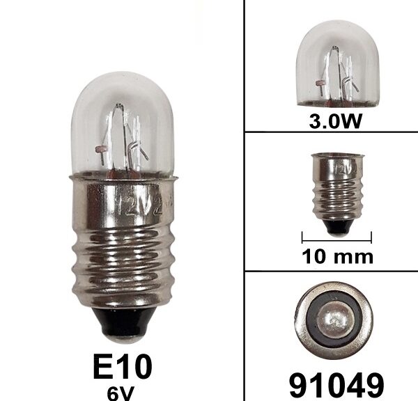 Lamp E10  6V 3.0W (1)
