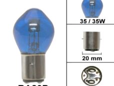 Lamp BA20D 12V 35/35W Blauw Paint (1) - Bollard