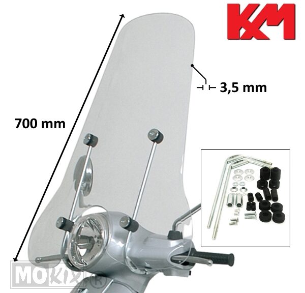 Windscherm Piaggio Vespa LX 50-125 KXM H700