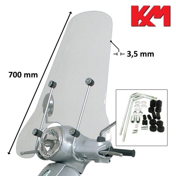 Windscherm Piaggio Vespa LX 50-125 KXM H700