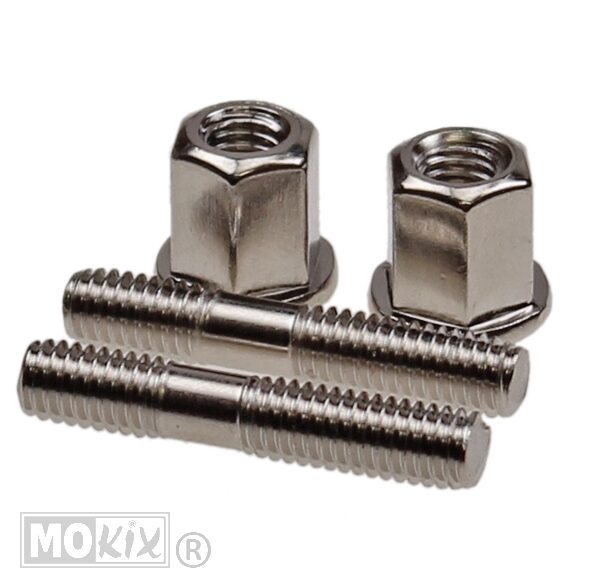 Uitlaat Tapeind SET UNI M6x32 Compleet (2) SP