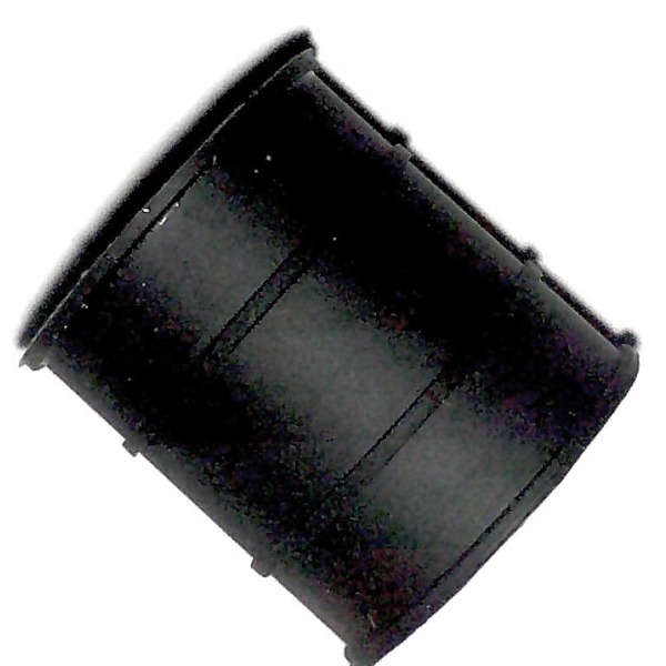 Uitlaatrubber UNI 30mm Zwart