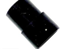 Uitlaatrubber UNI 18/21mm Zwart