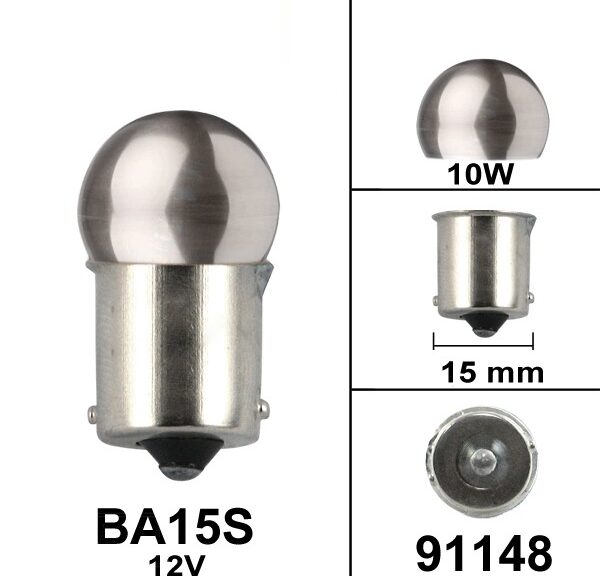 Lamp BA15S 12V 10W Mirror Elec (1)