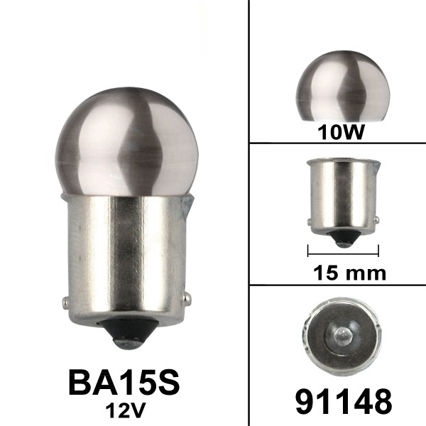 Lamp BA15S 12V 10W Mirror Elec (1)