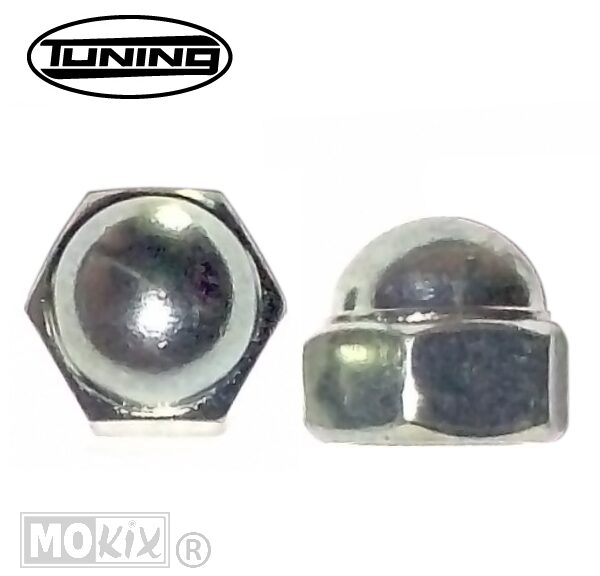 Moer M12 X 1.50 Dopmoer Chroom 2stuks Bollard