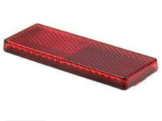 Reflector Rechthoek 85.5x31.5 Rood Plak CE