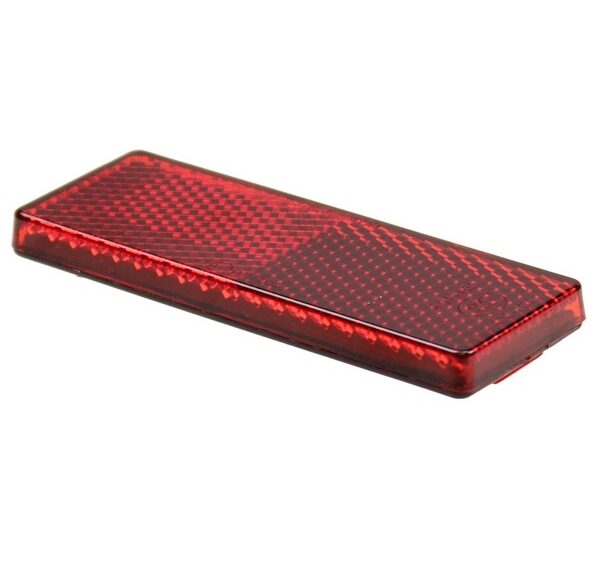 Reflector Rechthoek 85.5x31.5 Rood Plak CE