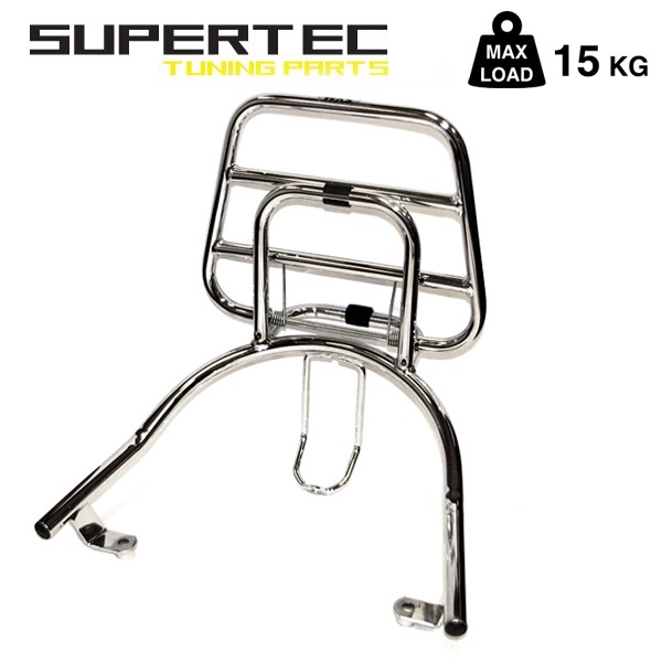 Achterdrager SYM Allo Chroom Inkplapbaar - Supertec