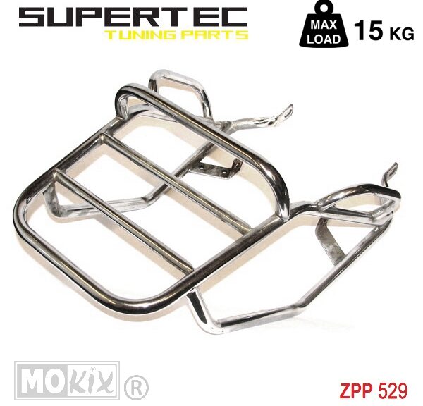 Portaequipajes trasero Zundapp Nt <83 PVC (529) Cromado" - Supertec