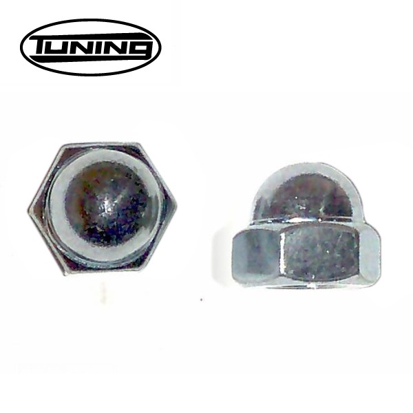 Moer M10 X 1.25 Dopmoer Chroom 2stuks - Bollard