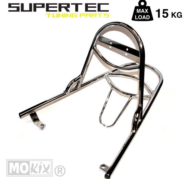 Achterdrager SYM Allo (Sissybar) Chroom ST - Supertec