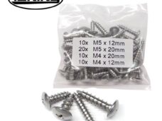 Parkerset Inox m4/m5 12/20mm Sortie 50stuks