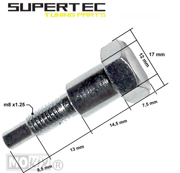 Bout Zijstandaard Derbi Senda-R >2000 (1) - Supertec